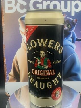 Vintage Beer Can Flowers Original Draught Strong Ale Tab Pint Empty Aluminum Can